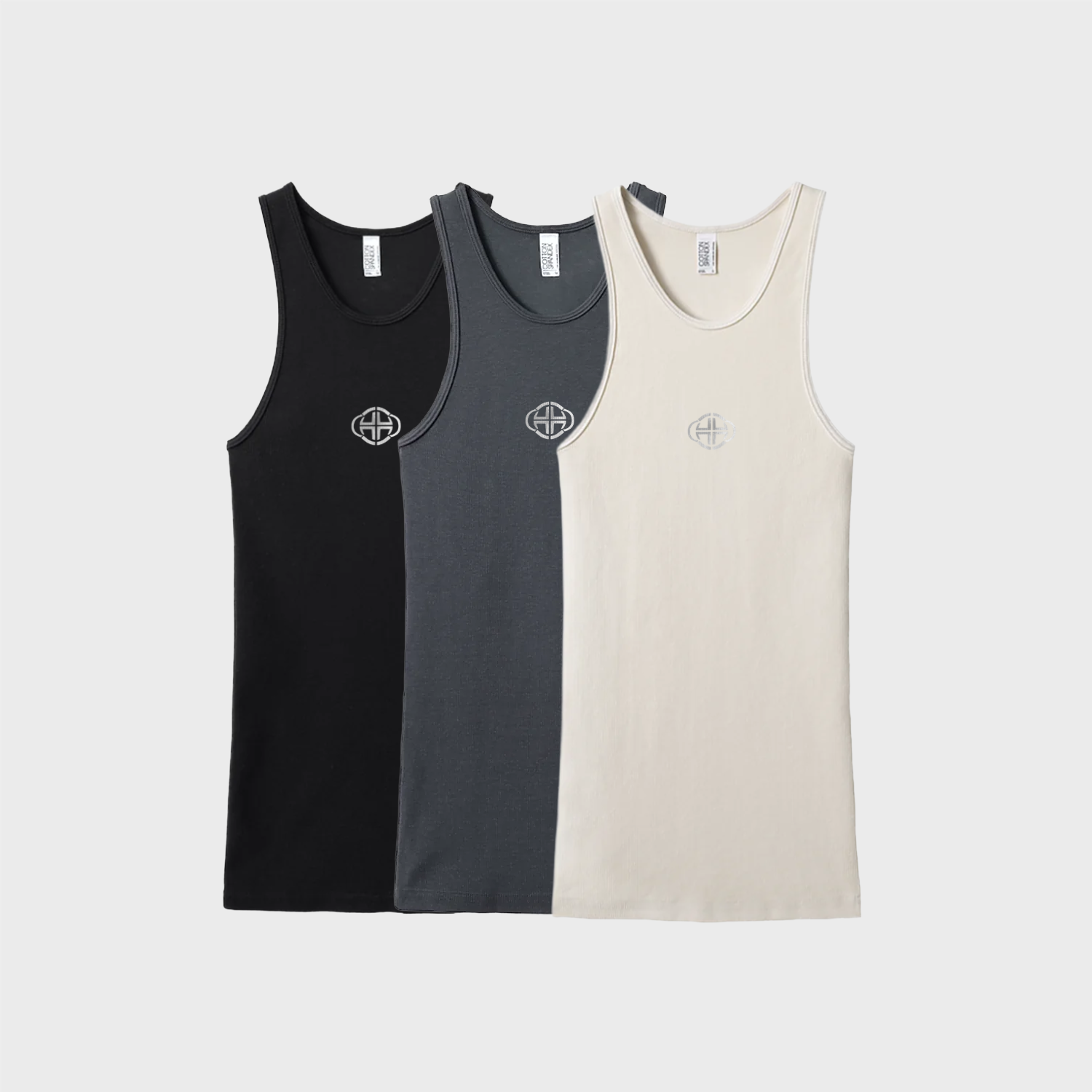 MULTI RIBBED LOGO TANK BUNDLE