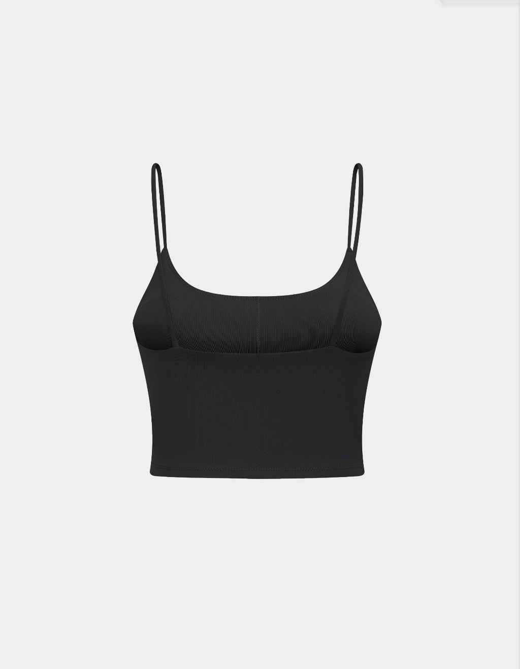 BLACK SPAGHETTI STRAP SPORTS BRA