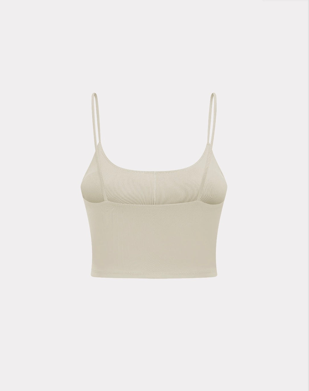 TAN SPAGHETTI STRAP SPORTS BRA