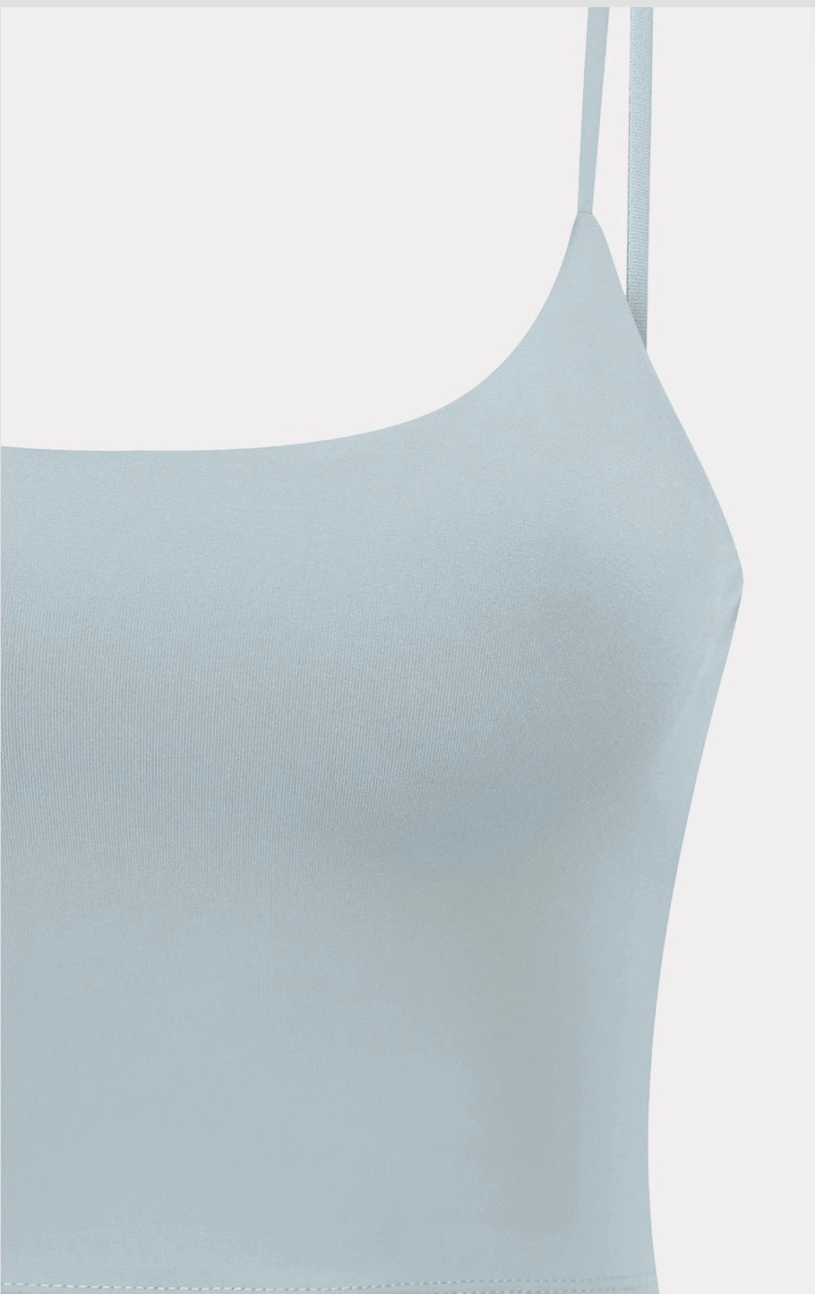 HAZE BLUE SPAGHETTI STRAP SPORTS BRA