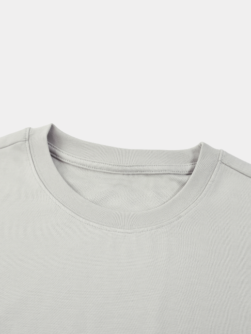 LIGHT GREY SLEEVELESS MUSCLE T