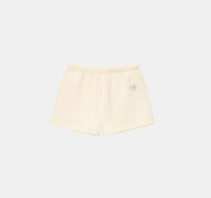 CREAM SWEATSHORTS