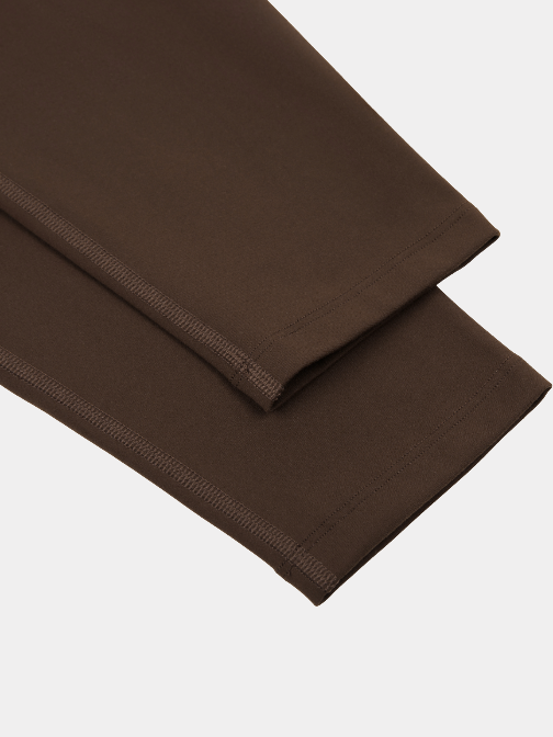 BROWN HIGH-WAISTED LEGGINGS