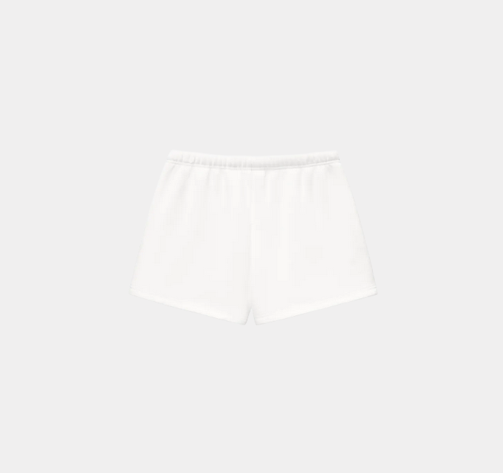 WHITE SWEATSHORTS