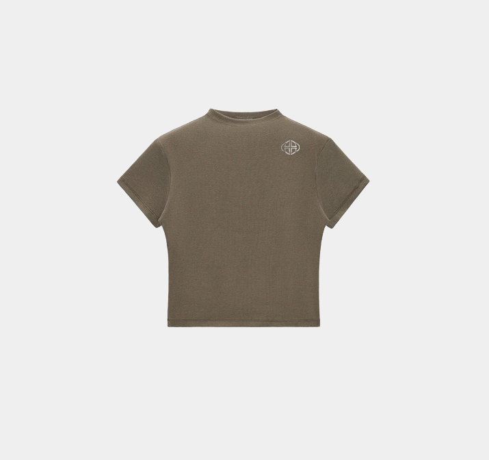 BROWN MOCK T