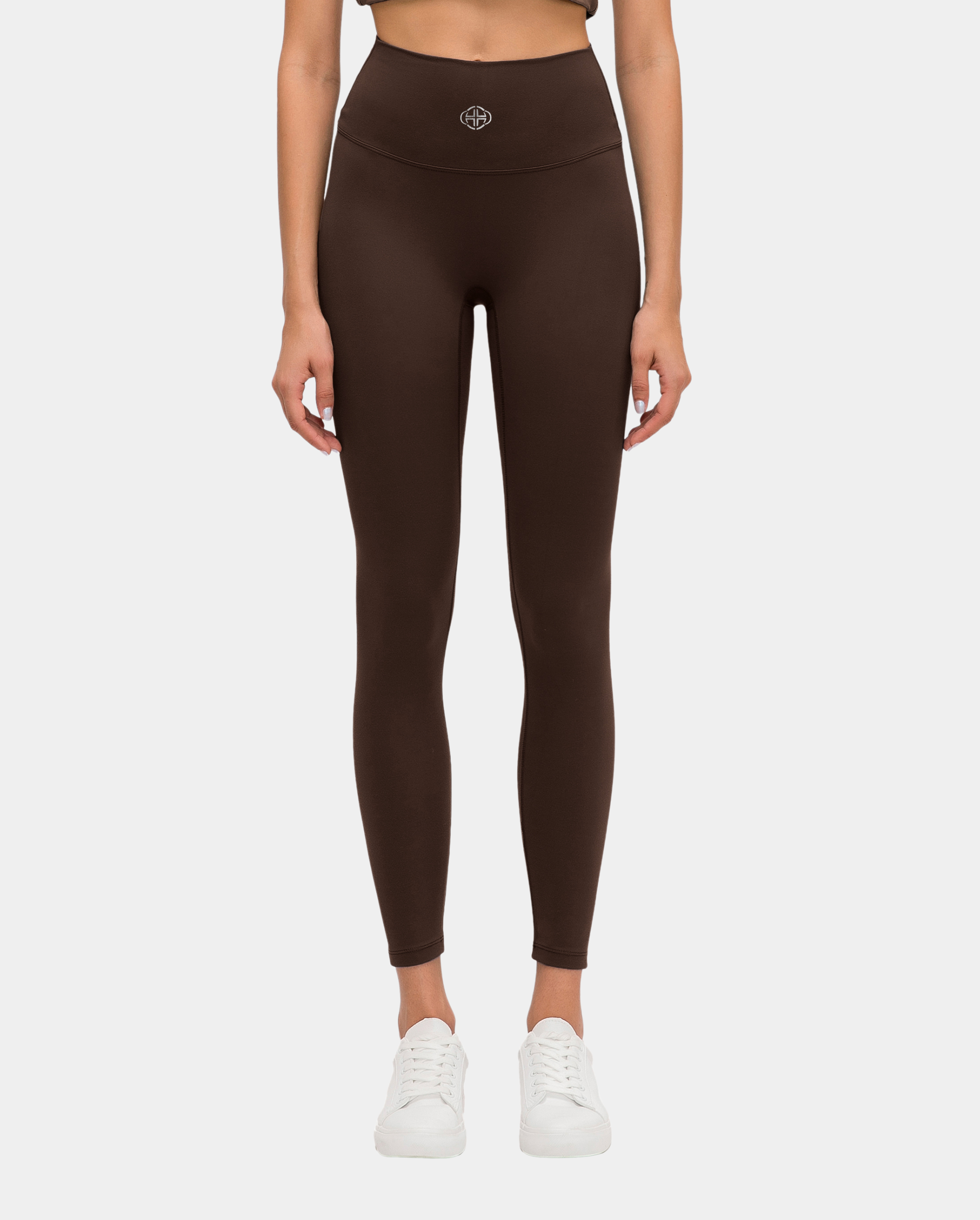 BROWN HIGH-WAISTED LEGGINGS