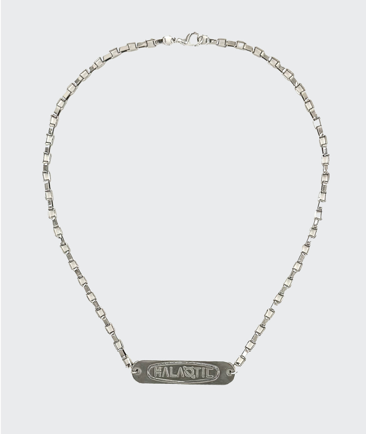 ALUMINUM BRANDED NECKLACE